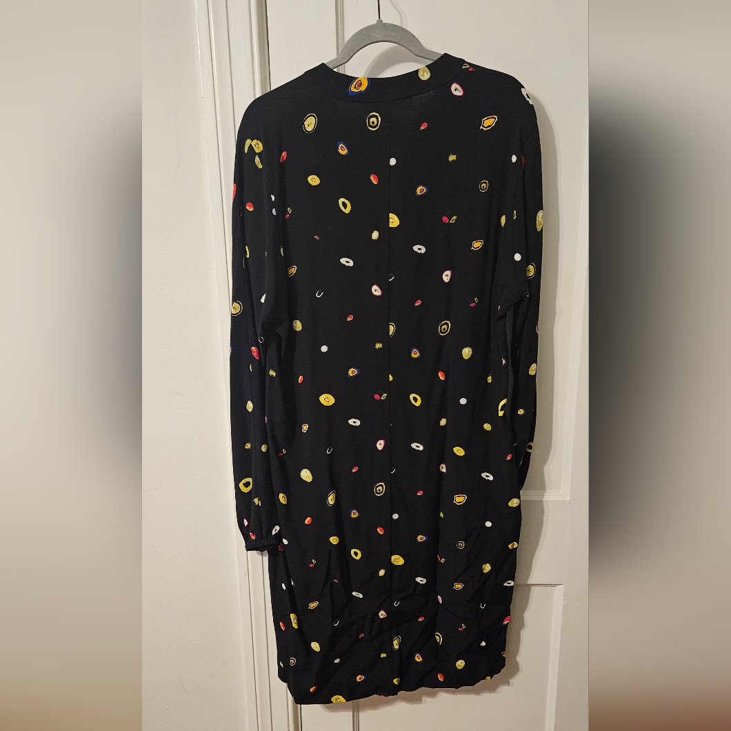 Diane Von Furstenberg Black Dress With Colorful Dots